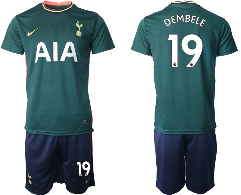 Men 2020-2021 club Tottenham away #19 green Soccer Jerseys
